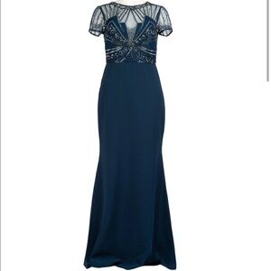 Adrianna Papell Cap Sleeve Gown